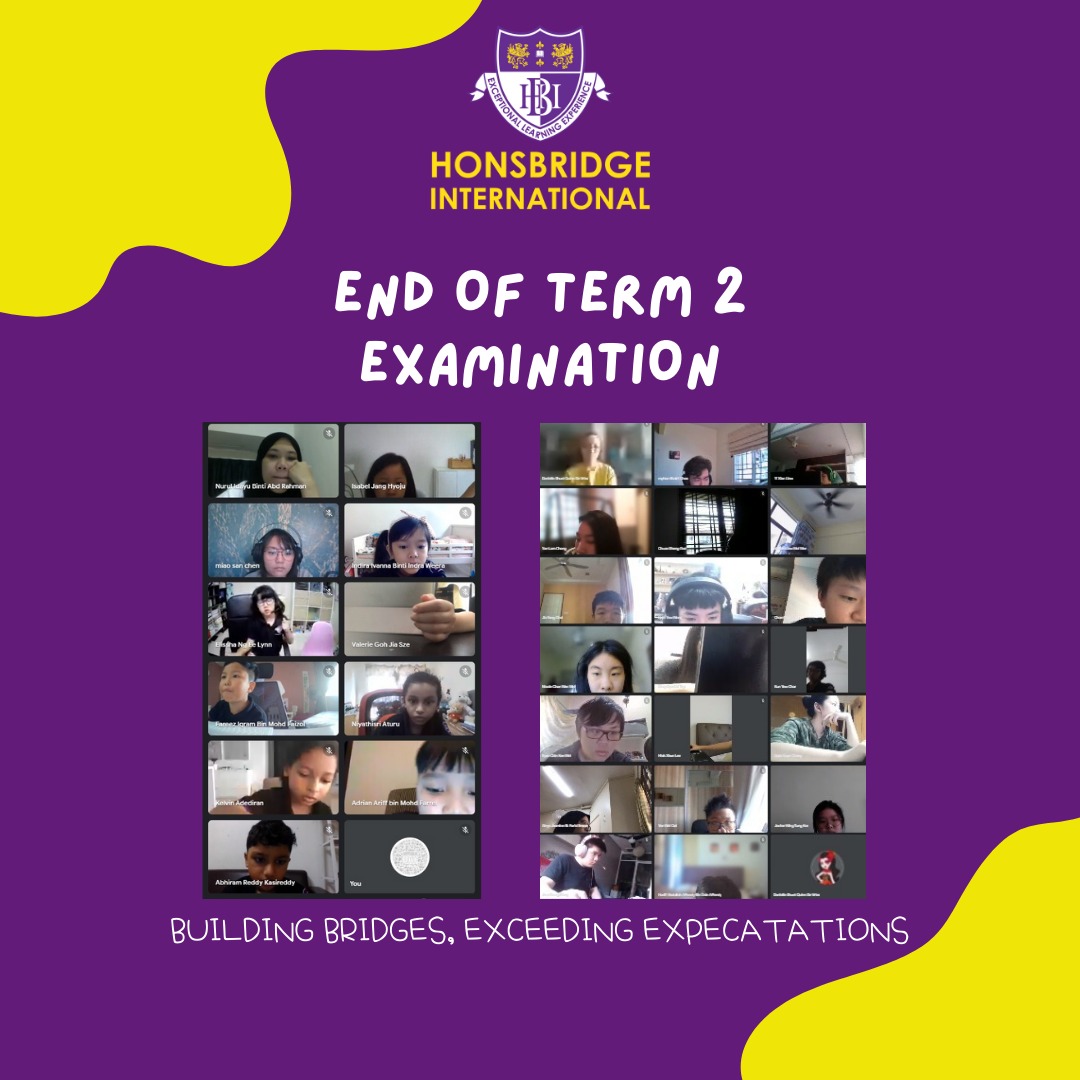 End Of Term 2 Examination Honsbridge International School Exceeding 