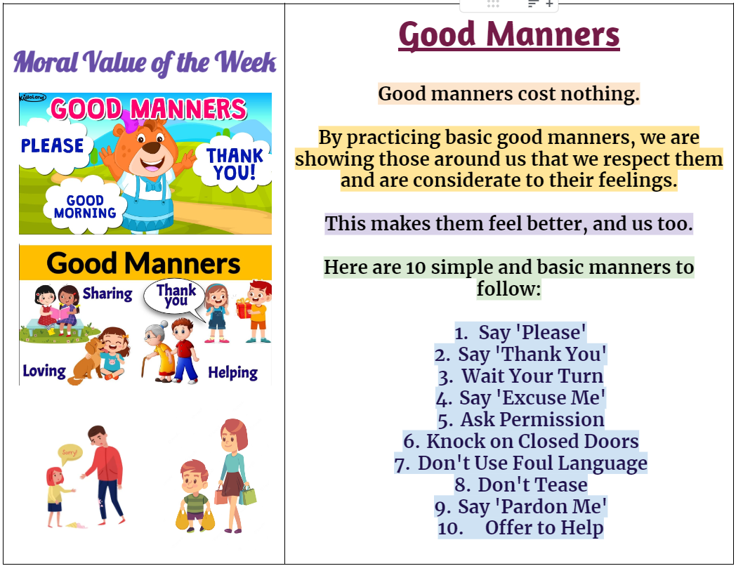 Good manners